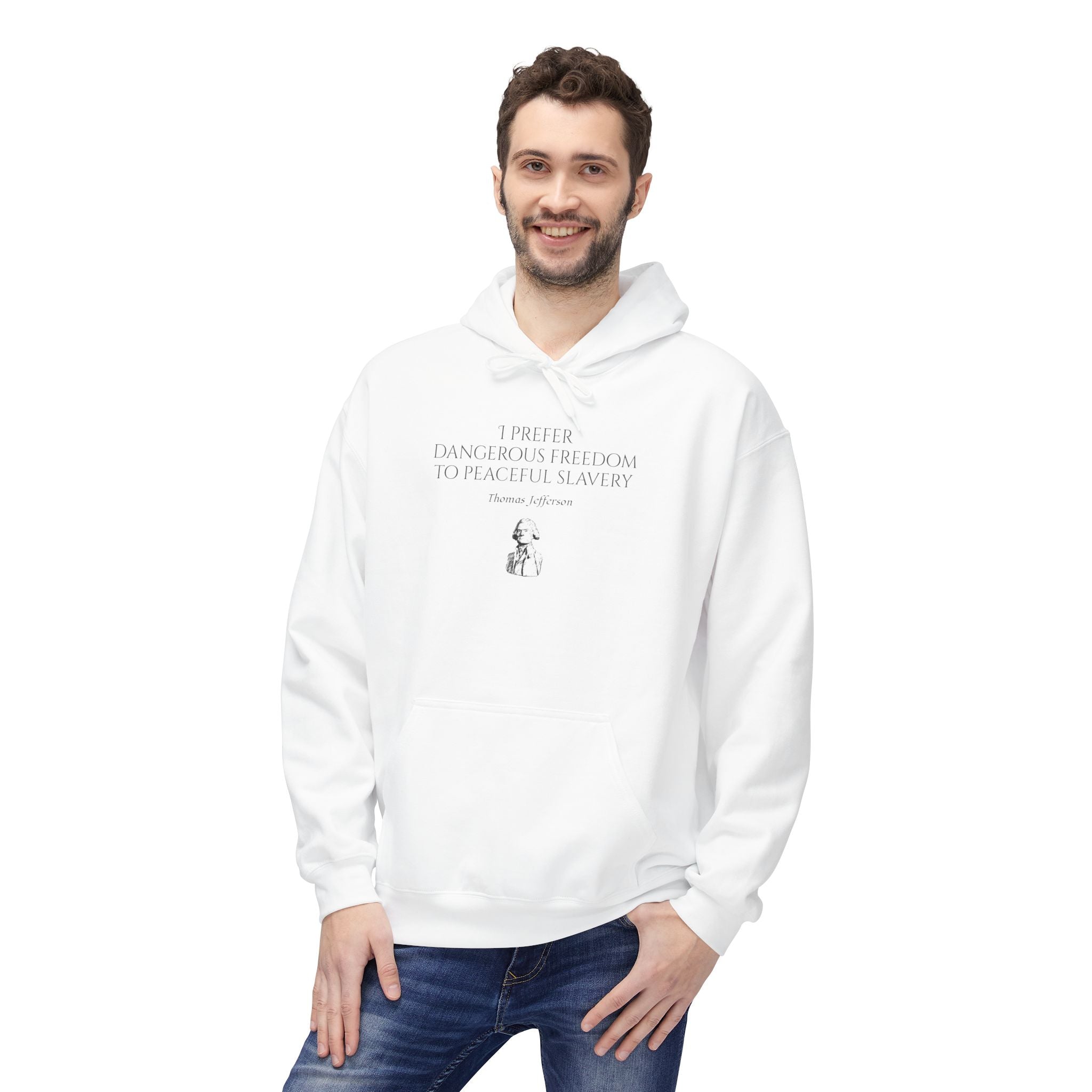 "I Prefer Dangerous Freedom…" Midweight Hoodie