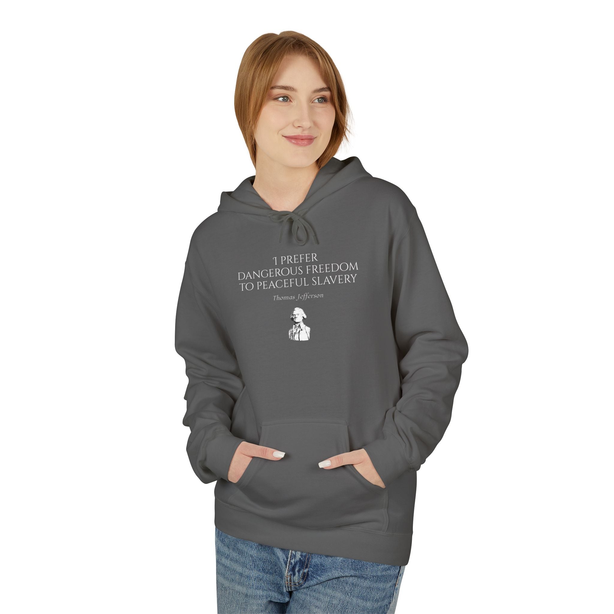 "I Prefer Dangerous Freedom…" Midweight Hoodie
