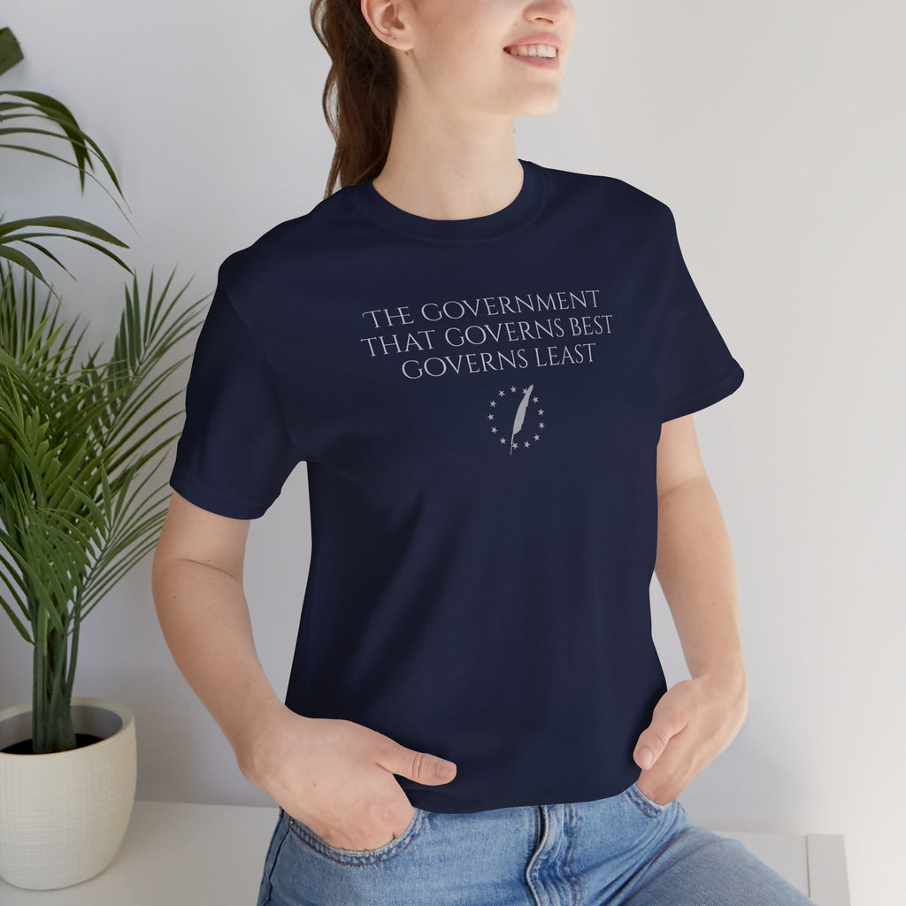 T‑Shirt — “The Government That Governs Best Governs Least” Liberty Graphic Tee